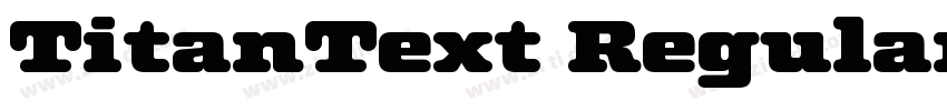 TitanText Regular字体转换